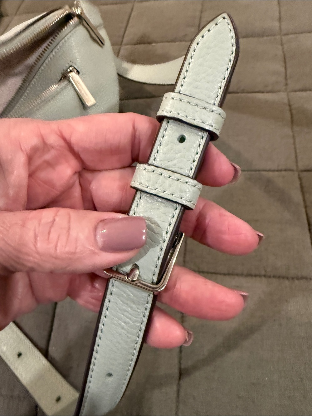 kate spade mint green leather belt bag - Picture 8 of 9